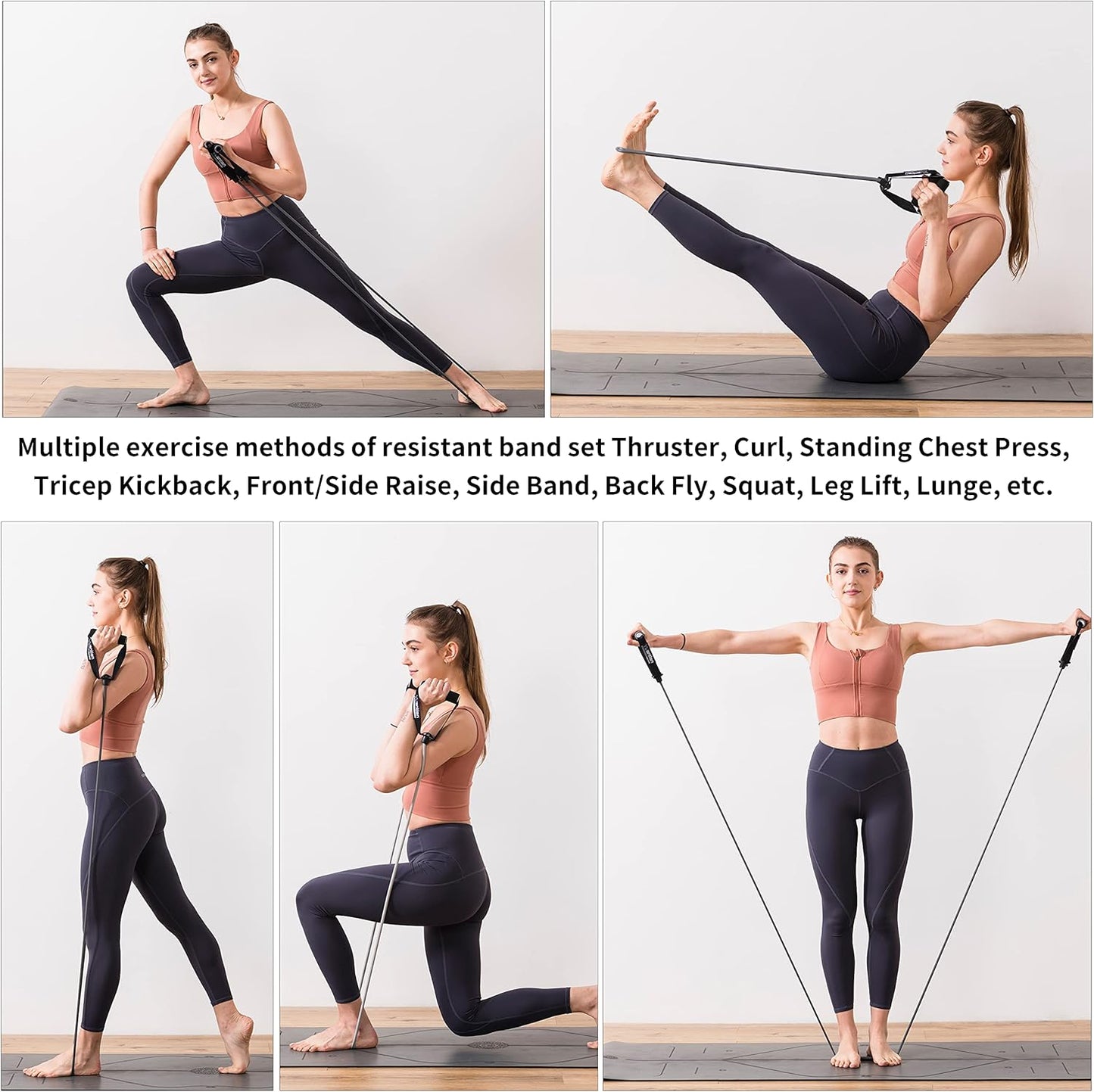 Resistance Bands,Resistance Bands for Women,Arm Resistance Bands,Elastic Band Arm,Elastic Exercise Bands for Home Workout,Strength Training,Physical Therapy (Heavy)