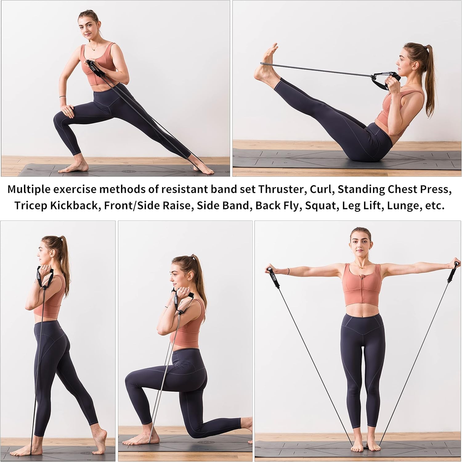 Resistance Bands,Resistance Bands for Women,Arm Resistance Bands,Elastic Band Arm,Elastic Exercise Bands for Home Workout,Strength Training,Physical Therapy (Heavy)